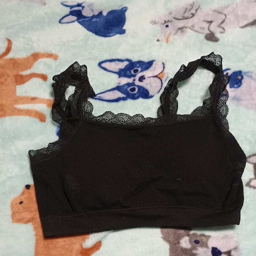 Maurices Black Lace Bandeau